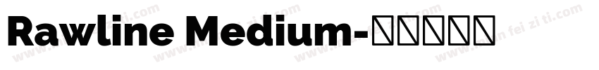 Rawline Medium字体转换